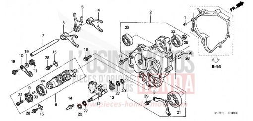 BARILLET DE SELECTION ST1300A4 de 2004